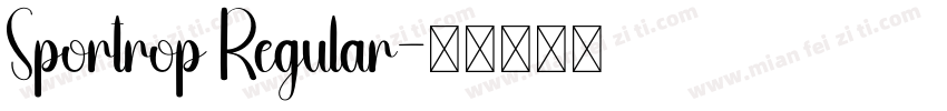 Sportrop Regular字体转换